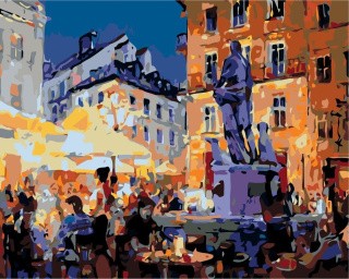 Картина по номерам «В центре города» Картина по номерам «В центре города»