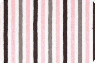 Плюш MINI STRIPE CUDDLЕ, 48x48 см, 440 г/м2, 100% полиэстер, цвет: blush/silver, Peppy