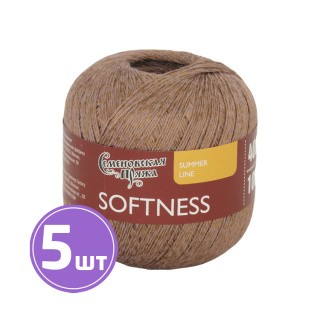 Пряжа Семеновская Softness (Нежность) (171230), мусс мокко, 5 шт. по 100 г Пряжа Семеновская Softness (Нежность) (171230), мусс мокко, 5 шт. по 100 г