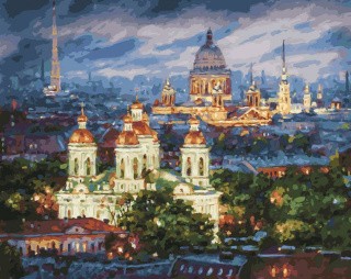 Картина по номерам «Все краски вечера. Санкт-Петербург»