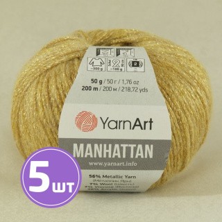 Пряжа YarnArt Manhattan (902), золотистый, 5 шт. по 50 г