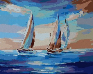 Картина по номерам «Парусная регата» Картина по номерам «Парусная регата»