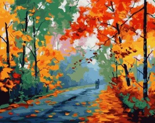 Картина по номерам по дереву RADUGA «Яркая осень»