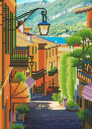 Алмазная вышивка «Красивая улочка» Алмазная вышивка «Красивая улочка»