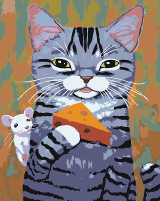 Картина по номерам «Любитель сыра» Картина по номерам «Любитель сыра»