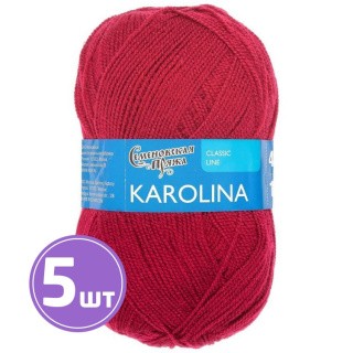 Пряжа Семеновская Karolina (215), георгин, 5 шт. по 100 г