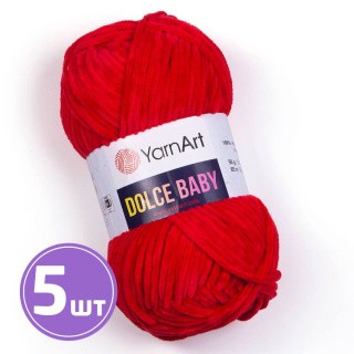 Пряжа YarnArt Dolce Baby (748), алый, 5 шт. по 50 г Пряжа YarnArt Dolce Baby (748), алый, 5 шт. по 50 г