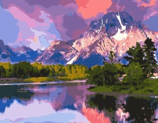 Картина по номерам «Горы» Картина по номерам «Горы»