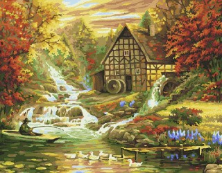 Картина по номерам «Дом мельника»