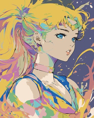 Картина по номерам «Аниме Сейлор Мун Sailor Moon: портрет»