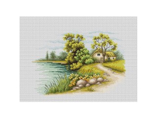 Набор для вышивания «Пейзаж с озером»