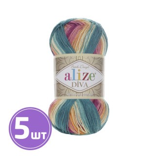 Пряжа ALIZE Diva batik design (4572), мультиколор, 5 шт. по 100 г Пряжа ALIZE Diva batik design (4572), мультиколор, 5 шт. по 100 г