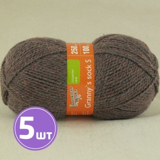 Пряжа Семеновская Granny`s sock S (17272), гранит 5 шт. по 100 г Пряжа Семеновская Granny`s sock S (17272), гранит 5 шт. по 100 г