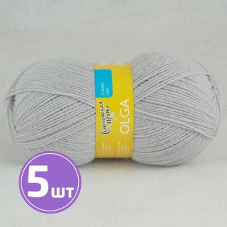 Пряжа Семеновская Olga (71130), ангора 5 шт. по 100 г Пряжа Семеновская Olga (71130), ангора 5 шт. по 100 г