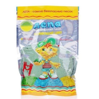 Термохромный песок Лепа 0.5 кг, переход из зеленого в желтый Термохромный песок Лепа 0.5 кг, переход из зеленого в желтый