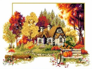 Набор для вышивания «Осенний домик»