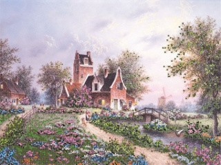 Рисунок на канве «Поместье» Рисунок на канве «Поместье»