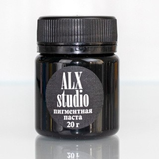 Краситель для эпоксидной смолы черный, 20 г, ALX Studio