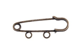 Булавка для подвесок 3,5 см, цвет: под бронзу, Zlatka Булавка для подвесок 3,5 см, цвет: под бронзу, Zlatka