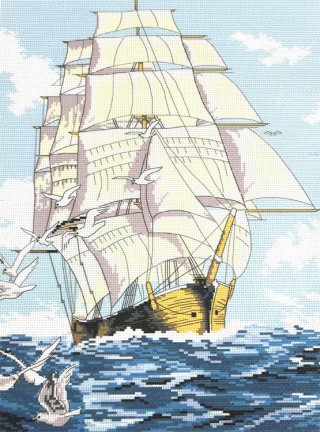 Рисунок на ткани «Попутный ветер»