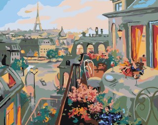 Картина по номерам «Романтический балкон»