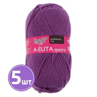 Пряжа Семеновская A-elita quatro (139), орхидея 5 шт. по 100 г Пряжа Семеновская A-elita quatro (139), орхидея 5 шт. по 100 г