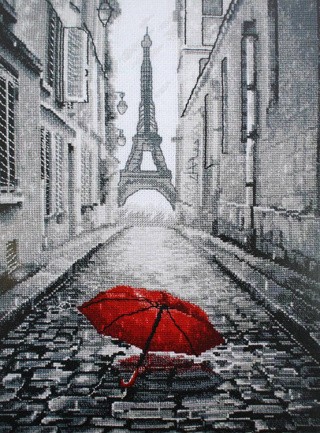 Набор для вышивания «В Париже дождь»
