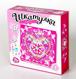 Набор для творчества шкатулка «Сердце» Набор для творчества шкатулка «Сердце»