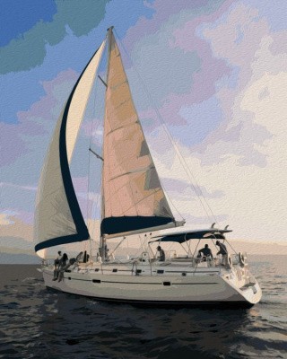 Картина по номерам «Яхта в море» Картина по номерам «Яхта в море»