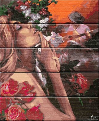 Картина по номерам по дереву Dali «Испанская страсть»