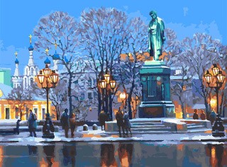 Картина по номерам «Пушкинская площадь»