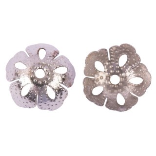 Розетка для бус 15 мм, цвет: под никель, 5 шт., Zlatka Розетка для бус 15 мм, цвет: под никель, 5 шт., Zlatka