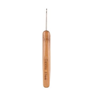 Крючок для вязания с бамбуковой ручкой, d 2,5 мм, 13,5 см, в блистере, Gamma