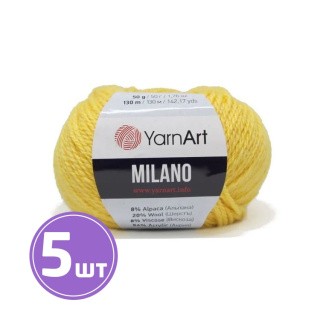 Пряжа YarnArt Milano (863), желтый, 5 шт. по 50 г Пряжа YarnArt Milano (863), желтый, 5 шт. по 50 г