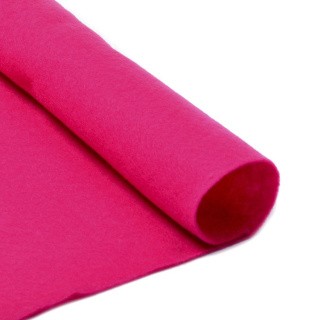 Фетр в рулоне жесткий 1 мм, 100 см, цвет: 609 ярко-розовый, IDEAL