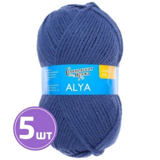 Пряжа Семеновская Alya (10937), гроза, 5 шт. по 100 г Пряжа Семеновская Alya (10937), гроза, 5 шт. по 100 г