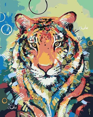 Картина по номерам «Тигрица»