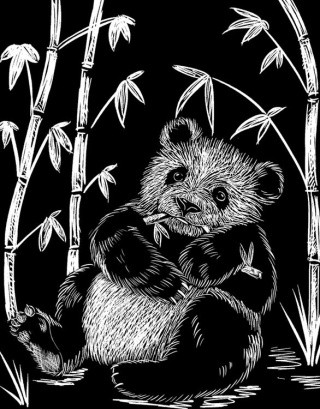 Набор для творчества «Гравюра. Панда», 20x25,5 см, Hobbius Набор для творчества «Гравюра. Панда», 20x25,5 см, Hobbius