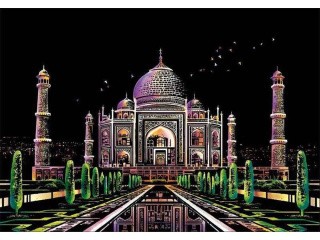Скретч-картина «Taj Mahal» (цветная)