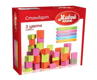 Живой песок «Стандарт 3 цвета» 1200 гр Живой песок «Стандарт 3 цвета» 1200 гр