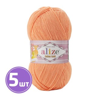 Пряжа ALIZE Cotton Gold (449), ярко-абрикосовый, 5 шт. по 100 г Пряжа ALIZE Cotton Gold (449), ярко-абрикосовый, 5 шт. по 100 г