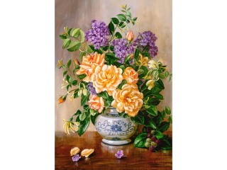 Пазлы «Цветы в вазе»
