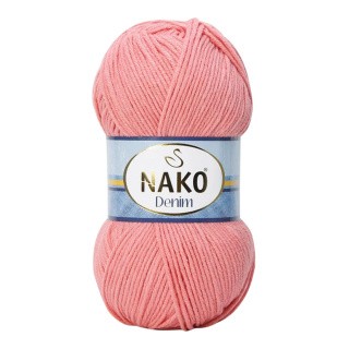 Пряжа NAKO Denim (Нако Деним), (11452), багряный, 5 шт. по 100 г Пряжа NAKO Denim (Нако Деним), (11452), багряный, 5 шт. по 100 г