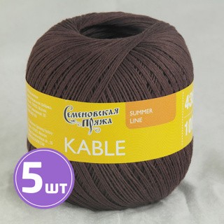 Пряжа Семеновская Kable (31443), махагон 5 шт. по 100 г Пряжа Семеновская Kable (31443), махагон 5 шт. по 100 г