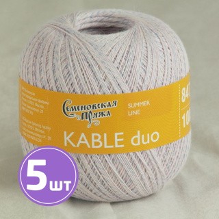 Пряжа Семеновская Kable duo (9094), бледная роза-мультиколор 5 шт. по 100 г Пряжа Семеновская Kable duo (9094), бледная роза-мультиколор 5 шт. по 100 г