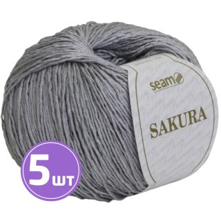 Пряжа SEAM SAKURA (Сакура) (1080), ангора, 5 шт. по 50 г