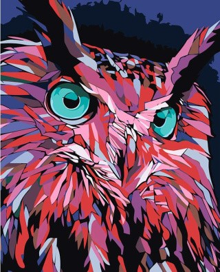 Картина по номерам «Сова» Картина по номерам «Сова»