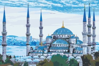 Картина по номерам «Голубая мечеть (Султанахмет) в Стамбуле 2»