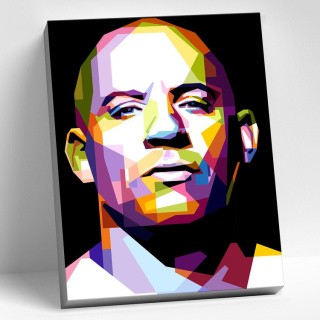 Картина по номерам «Вин Дизель» Картина по номерам «Вин Дизель»