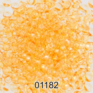 Бисер Чехия круглый 5 10/0, 2,3 мм, 500 г, цвет: 01182 темно-желтый
